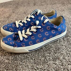 Chicago Cubs MLB Row One Sneakers Blue Size M-4.5 W-6